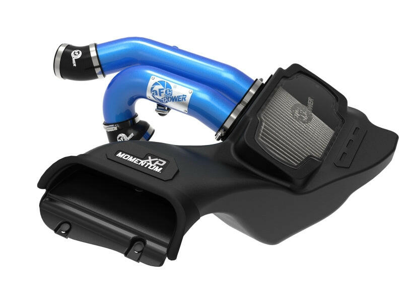aFe 21-22 Ford F-150 Raptor V6-3.5L(tt) Momentum XP Cold Air Intake System Blue w/ Pro Dry S Filter Cold Air Intakes aFe