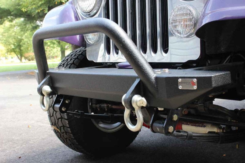 Fishbone Offroad 87-95 Jeep YJ YJ Wrangler Piranha Front Bumper w Tube Guard Bumpers - Steel Fishbone Offroad