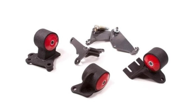 Innovative 90-91 Integra / 92-93 GS-R B-Series Conversion Blk Steel Mounts 60A Bushings w/o Actuator Engine Mounts Innovative Mounts