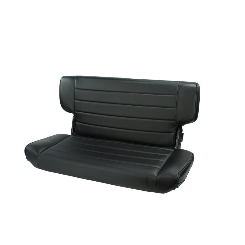 Rugged Ridge Fold&Tumble Rear Seat Black Denim 97-02 Jeep Wrangler TJ Seat Releases Rugged Ridge