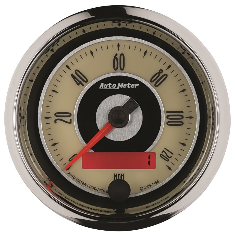 AutoMeter Gauge Speedometer 3-3/8in. 120MPH Elec. Programmable Cruiser Gauges AutoMeter