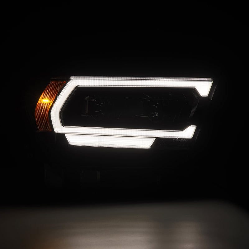 AlphaRex 19-22 Ram 1500 LUXX LED Projector Headlights Alpha Black Headlights AlphaRex