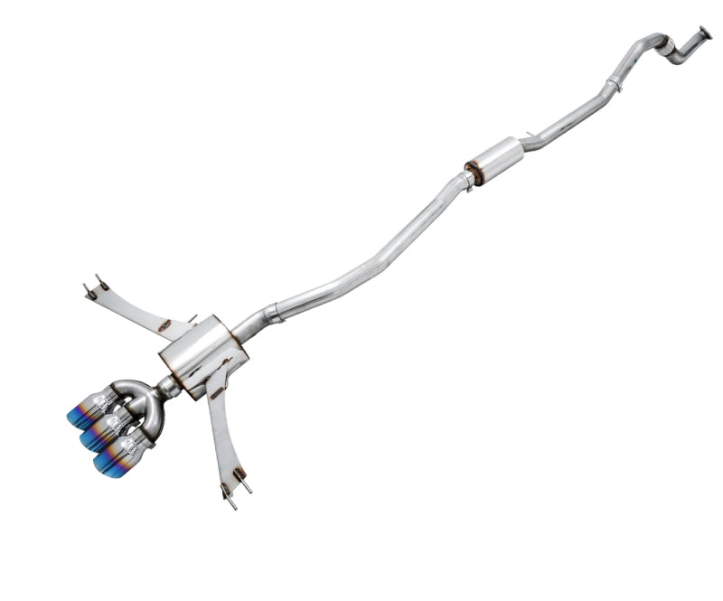 AWE 17-20 Honda Civic Si Touring Edition Triple Vapor Blue Exhaust w/ Front Pipe Catback AWE Tuning
