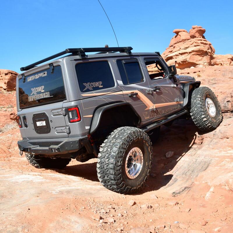 Westin 18-25 Jeep Wrangler JL XTS Rear Bumper - Textured Black Bumpers - Steel Westin