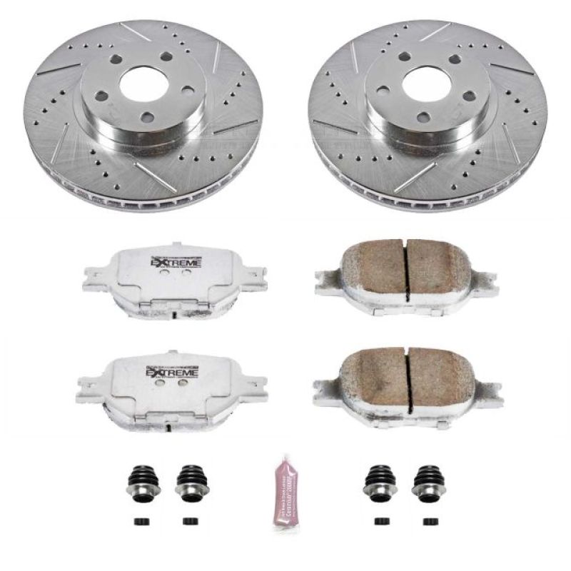 Power Stop 05-10 Scion tC Front Z26 Street Warrior Brake Kit Brake Kits - Performance D&S PowerStop