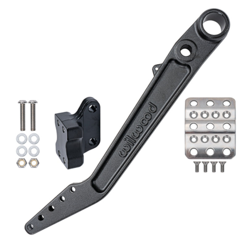 Wilwood Adjustable 5.5-6.25:1 Ratio Reverse Mount Pedal Replacement Kit - Black E-coat Pedals Wilwood