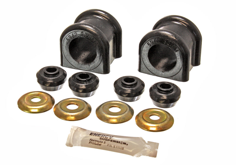 Energy Suspension 2006-08 Dodge Ram 1500/2500/3500 4WD 32mm Black Front Sway Bar Bushing Set Bushing Kits Energy Suspension