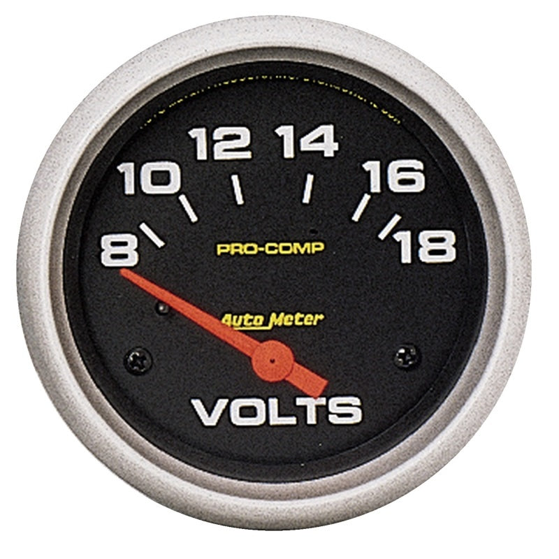 Autometer Pro Comp 8-18 Volts Short Sweep Electronic Voltmeter Gauge Gauges AutoMeter
