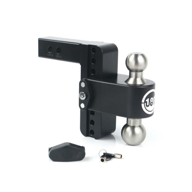 Weigh Safe 180 Hitch 8in Drop Hitch & 2in Shank (8K/12.5K GTWR) - Black Cerakote Hitch Ball Mounts Weigh Safe