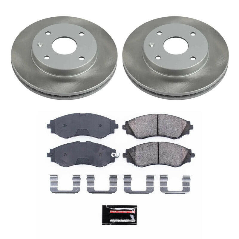 Power Stop 05-08 Suzuki Reno Front Semi-Coated Rotor Kit Brake Kits - Performance Blank PowerStop