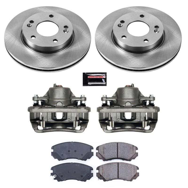 Power Stop 10-11 Kia Soul Front Autospecialty Brake Kit w/Calipers Brake Kits - OE PowerStop