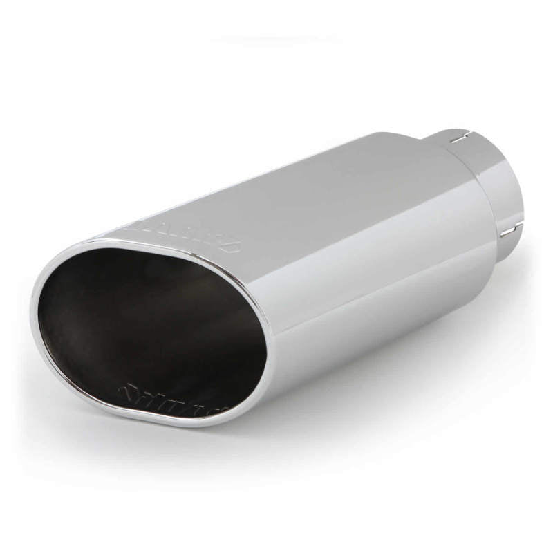 Banks Power Tailpipe Tip Kit - SS Obround Slash Cut - Chrome - 4in Tube - 5in X 6in X 14in Tips Banks Power