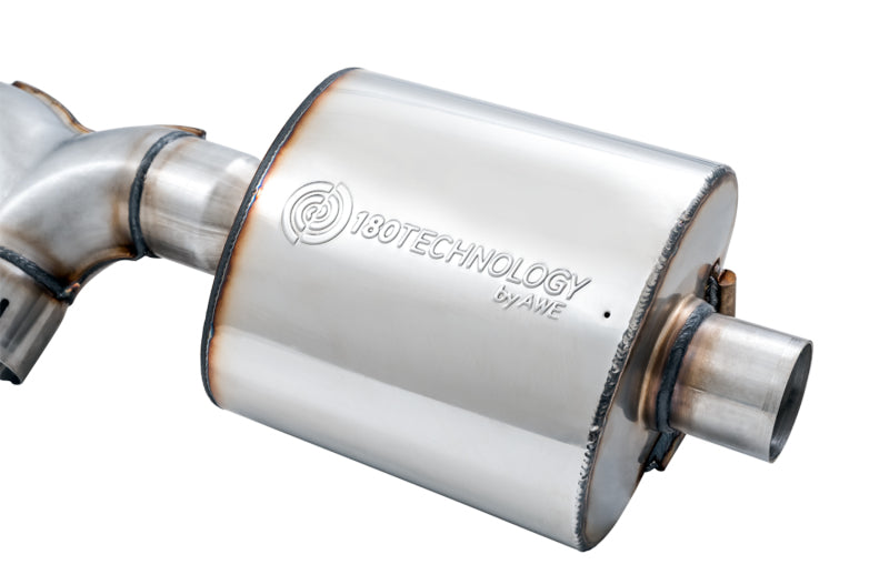 AWE Tuning 2018+ Jeep Wrangler JL/JLU Tread Edition Axle-Back Dual Exhaust - Diamond Black Tips Catback AWE Tuning