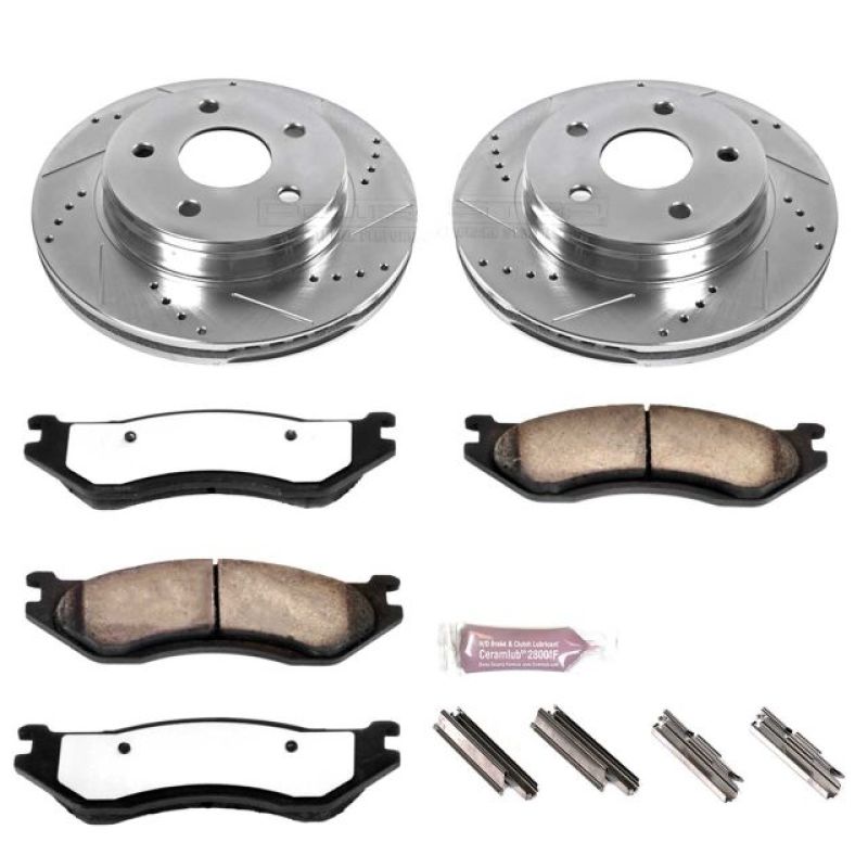 Power Stop 03-05 Dodge Ram 1500 Front Z36 Truck & Tow Brake Kit Brake Kits - Performance D&S PowerStop