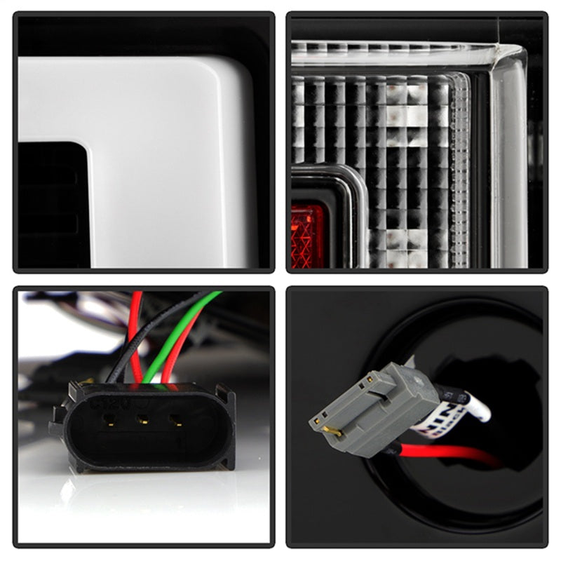 Spyder 20-21 Ford F250 Superduty LED Tail Lights - Black (ALT-YD-FS20HAL-LED-BK) Tail Lights SPYDER