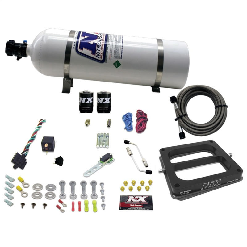 Nitrous Express Dominator/Alcohol Nitrous Kit (50-300HP) w/15lb Bottle Nitrous Systems Nitrous Express