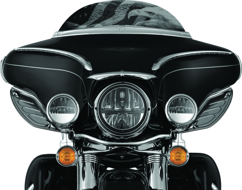 Kuryakyn Dragon Wing Air Deflectors Dark Smoke Wind Deflectors Kuryakyn