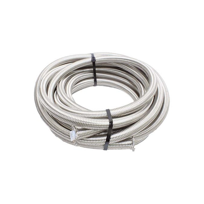 Snow 6AN Braided Stainless PTFE Hose - 15ft Injection Pump Components Snow Performance