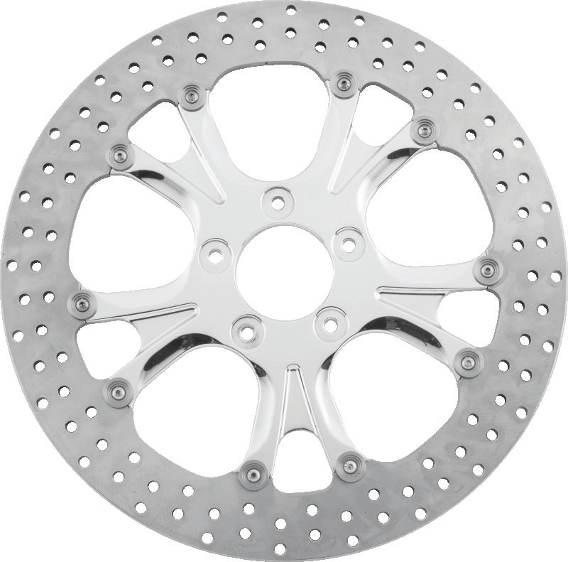 Performance Machine Disc/Carr 13x.20 Sf Gatlin Fr - Polished Brake Rotors - Drilled Performance Machine