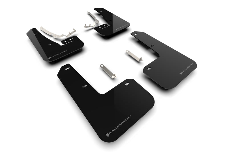 Rally Armor 22-25 VW MK8 Golf GTI/R Black UR Mud Flap w/Gray Logo Mud Flaps Rally Armor