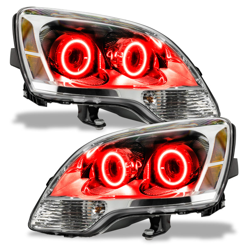 Oracle Lighting 08-12 GMC Acadia Non-HID Pre-Assembled LED Halo Headlights -Red Headlights ORACLE Lighting