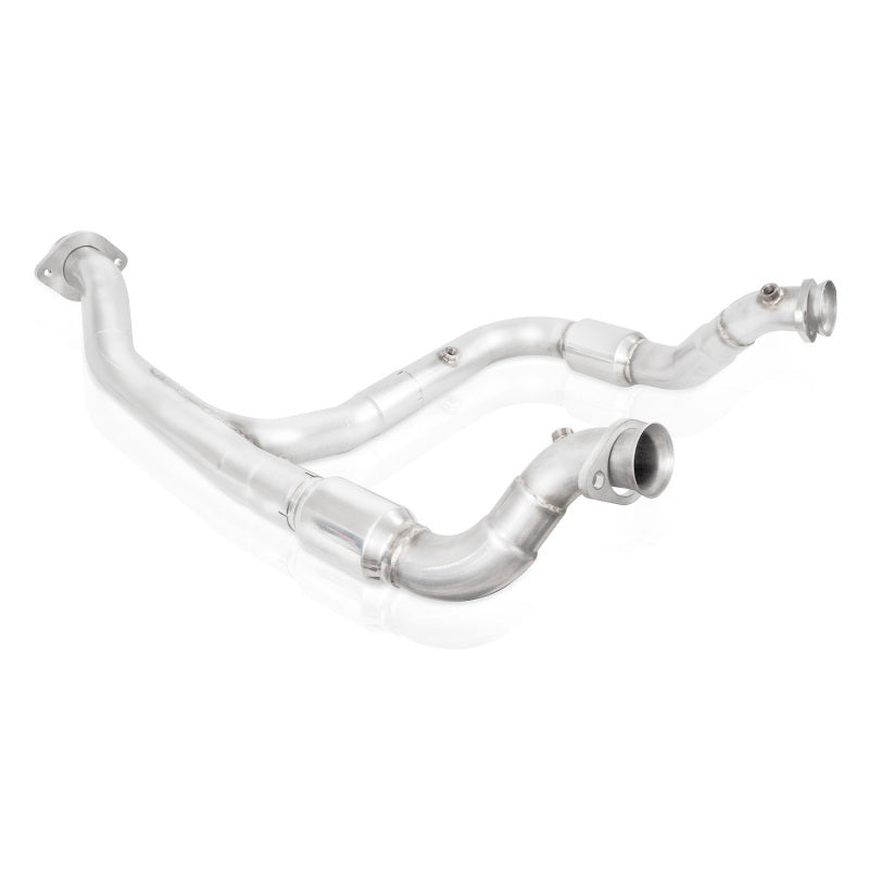 Stainless Works 2015-16 F150 2.7L Downpipe 3in High-Flow Cats Y-Pipe Factory Connection Downpipes Stainless Works