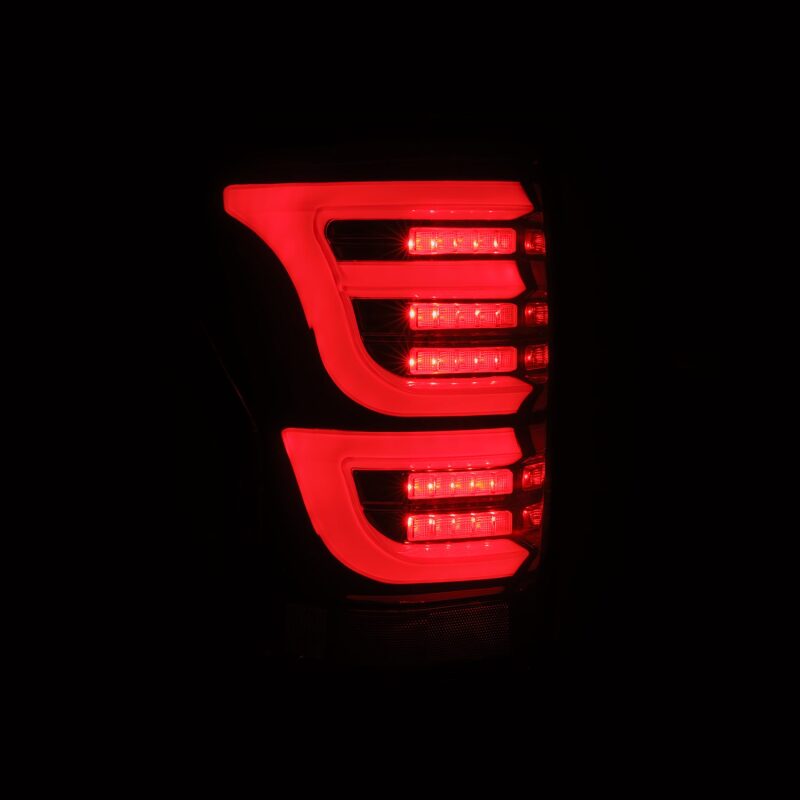 AlphaRex 07-13 Toyota Tundra LUXX-Series LED Tail Lights Black-Red Tail Lights AlphaRex
