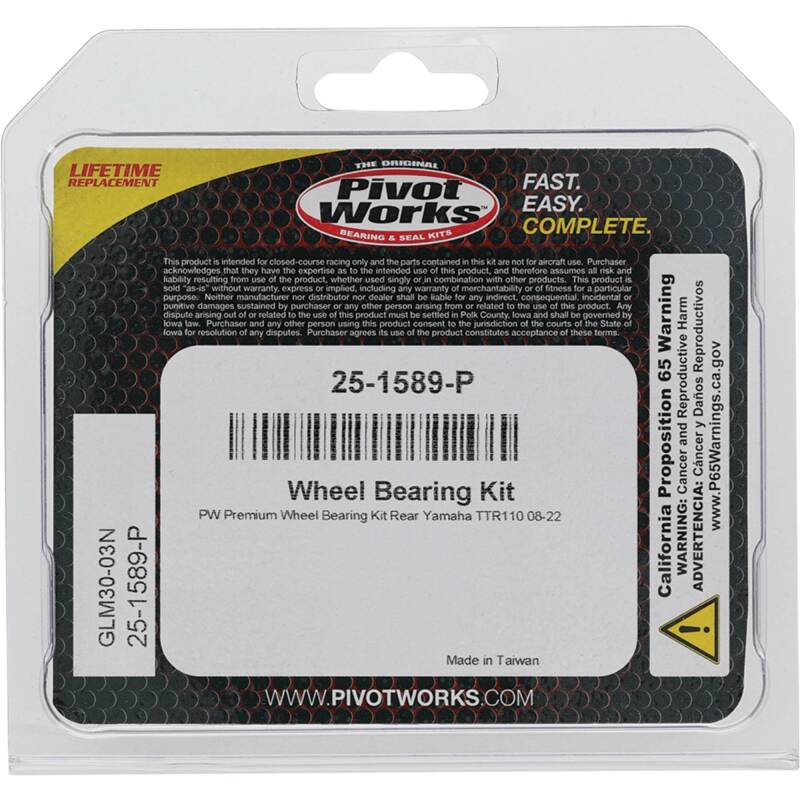 Pivot Works Premium Wheel Bearing Wheel Bearings Pivot Works