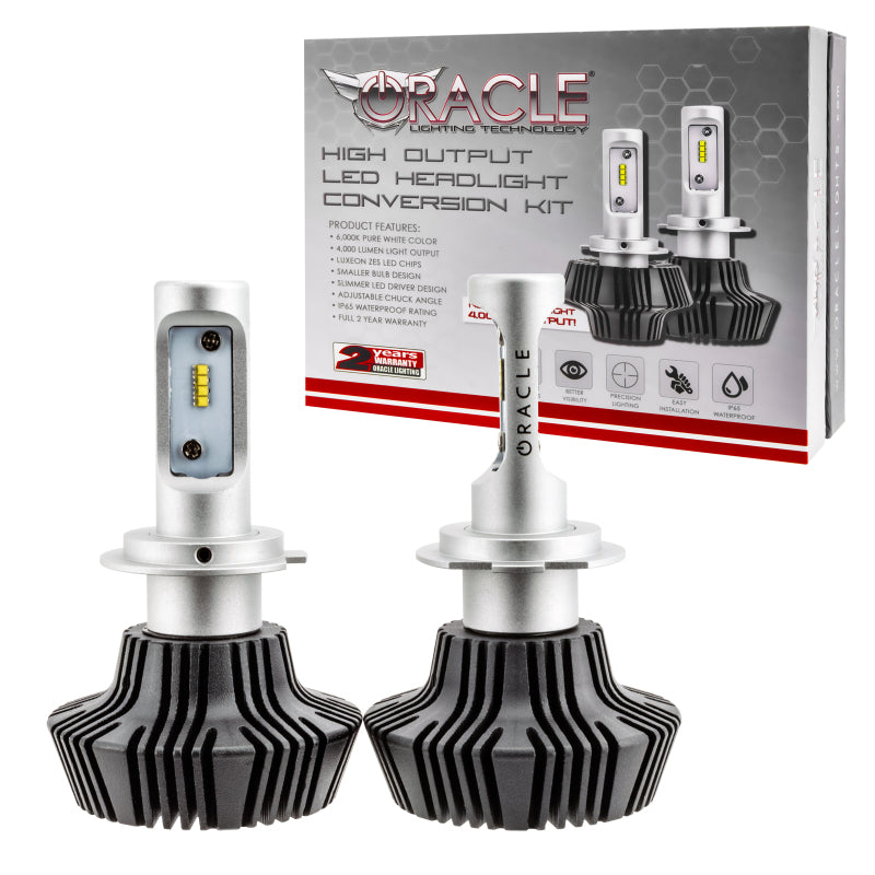 Oracle H7 4000 Lumen LED Headlight Bulbs (Pair) - 6000K Bulbs ORACLE Lighting