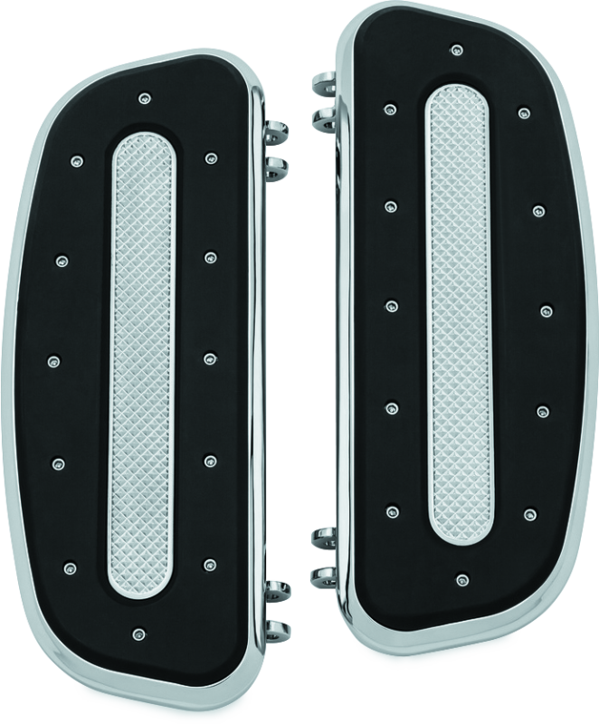 Kuryakyn Heavy Industry Driver Floorboards Chrome Footpegs Kuryakyn