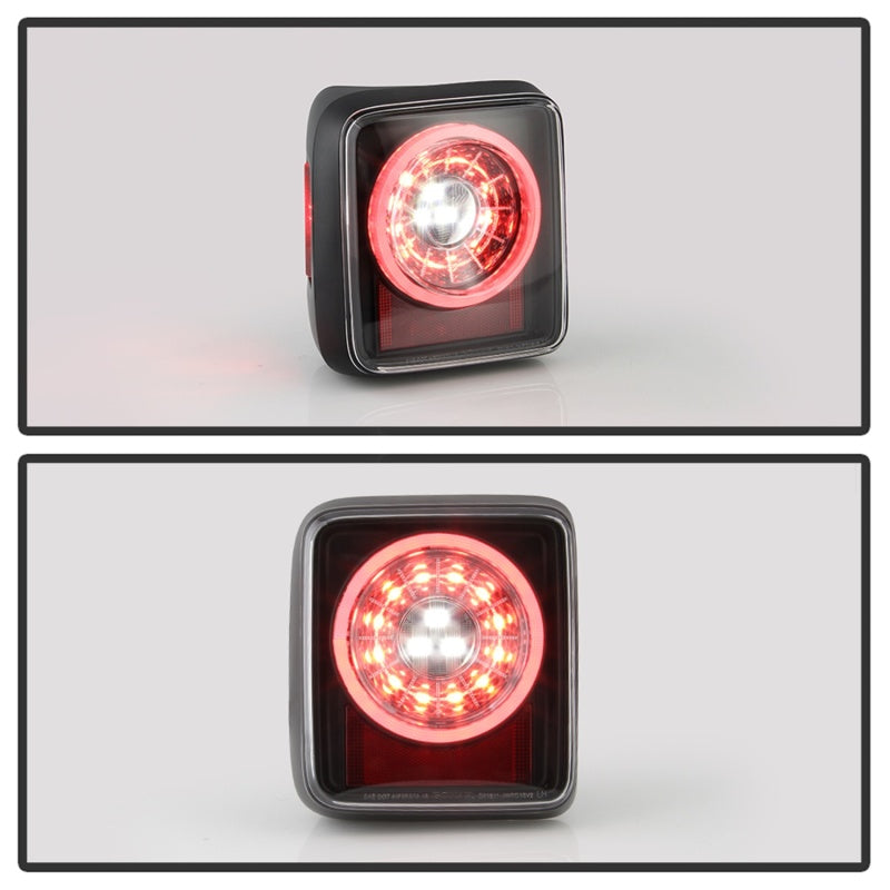 Spyder 19-20 Jeep Wrangler - Full LED Tail Lights - Seq Turn Signal - Black ALT-YD-JW19-SEQ-BK Tail Lights SPYDER
