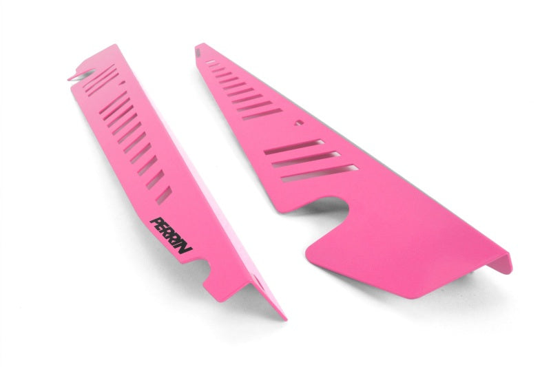 PERRIN 15-21 Subaru WRX/STI Fender Shroud Set - Hyper Pink Exterior Trim Perrin Performance