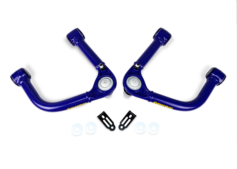 SuperPro 22-23 Toyota Tundra Fixed Offset Front Upper Control Arm Set Control Arms Superpro