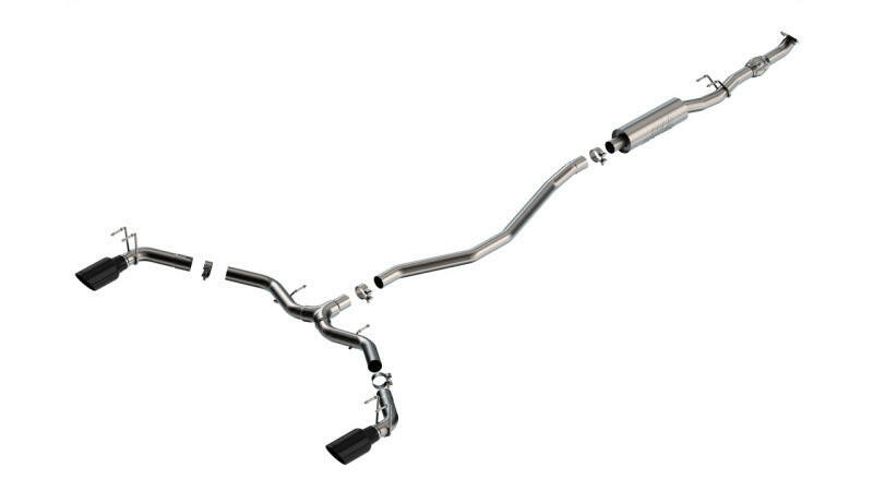 Borla 2023 Integra/22-23 Civic Si 1.5L 4 CYL. MT FWD 4DR 2.50in S-Type Catback Exhaust Black Chrome Catback Borla