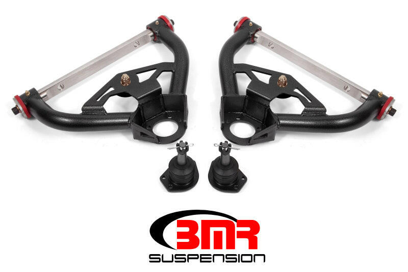 BMR 78-87 G-Body Non-Adj. Upper A-Arms (Polyurethane) - Black Hammertone Control Arms BMR Suspension