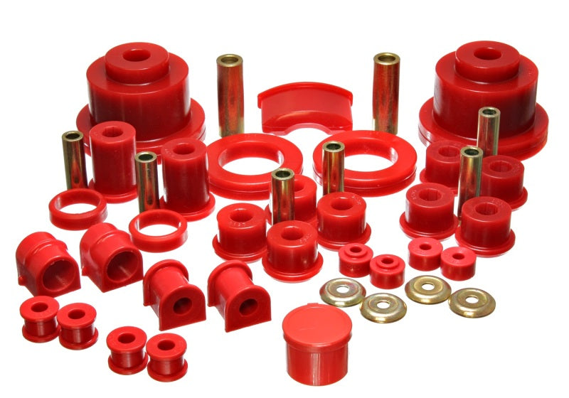 Energy Suspension 04 Pontiac GTO Red Hyper-flex Master Bushing Set Bushing Kits Energy Suspension