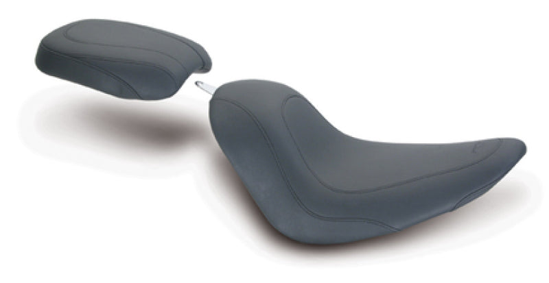 Mustang 06-17 Harley Softail Wide Tire (200mm) Tripper Passenger Seat - Black Passenger Motorcycle Seats Mustang Motorcycle