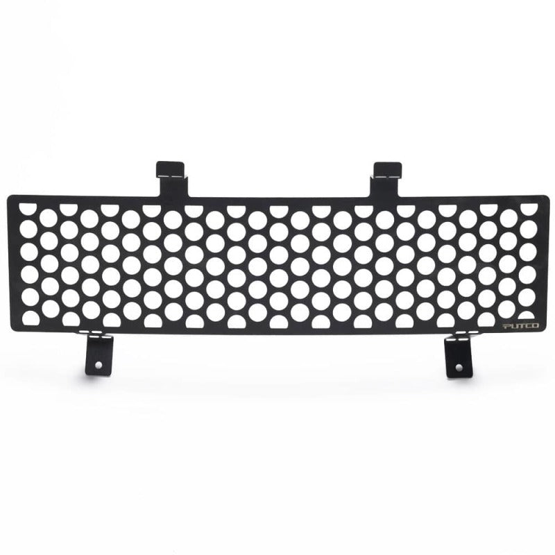 Putco 11-16 Ford SuperDuty - Stainless Steel Black Punch Design Bumper Grille Inserts Grilles Putco