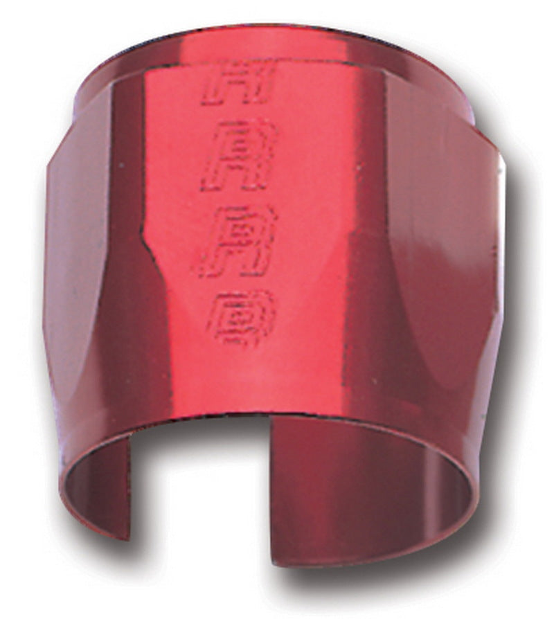 Russell Performance -6 AN Anodized Red Tube Seal Hose End For 5/16in Fuel Hose Clamps Russell