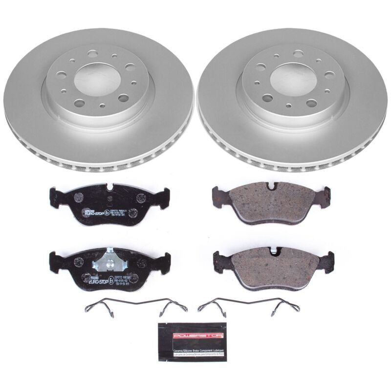 Power Stop 94-97 Volvo 850 Front Euro-Stop Brake Kit Brake Kits - OE PowerStop