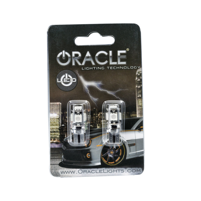 Oracle T10 5 LED 3 Chip SMD Bulbs (Pair) - Green Bulbs ORACLE Lighting