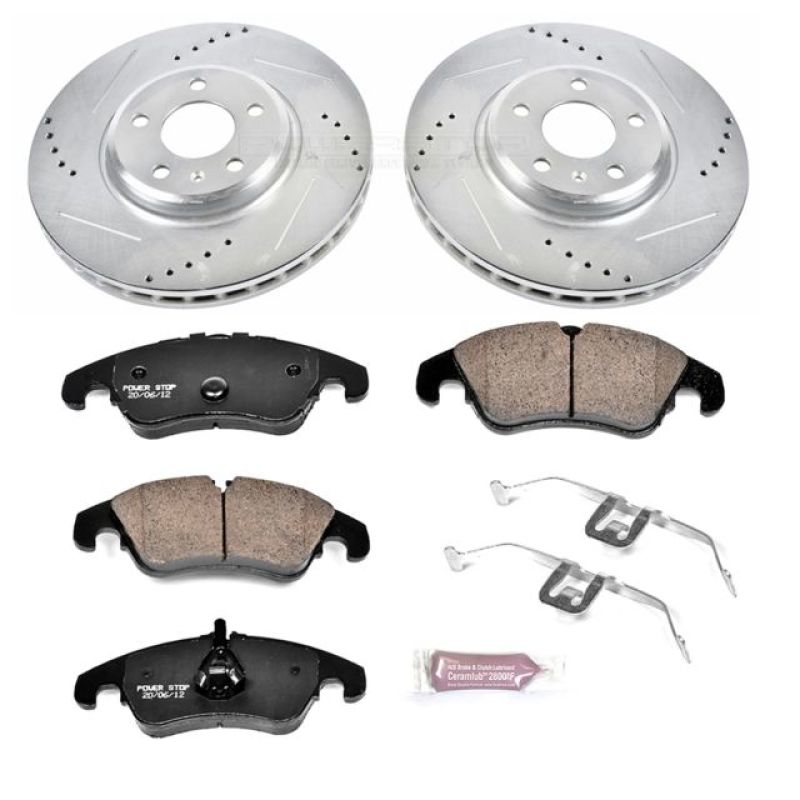 Power Stop 09-11 Audi A4 Front Z23 Evolution Sport Brake Kit Brake Kits - Performance D&S PowerStop