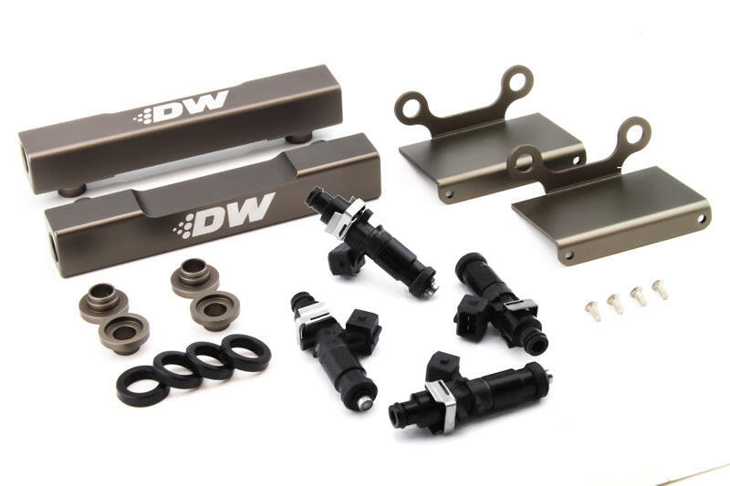 DeatschWerks 04-06 Subaru STI/LGT Side Feed to Top Feed Fuel Rail Conv Kit w/ 1200cc Injectors Fuel Rails DeatschWerks