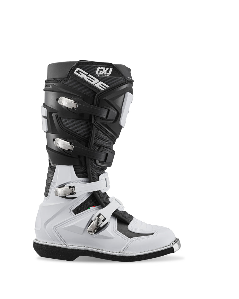Gaerne GXJ Boot Black/White Size - Youth 2.5 Motorcycle Boots Gaerne