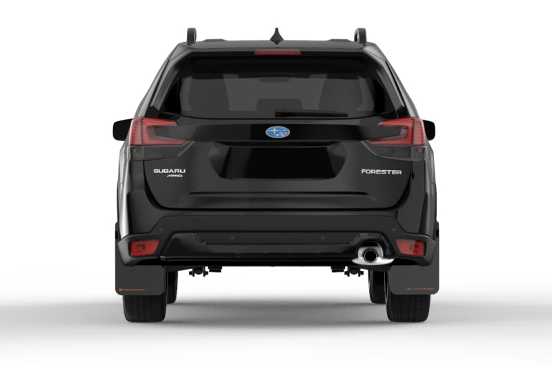 Rally Armor 19-21 Subaru Forester Black UR Mud Flap w/ Orange Logo Mud Flaps Rally Armor