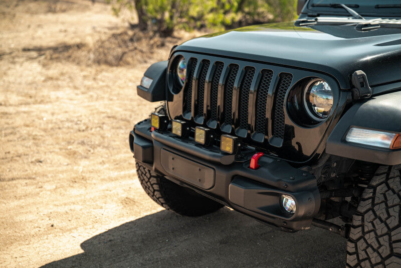 DV8 Offroad 2018-2025 Wrangler JL Push Bar for Mopar Rubicon Steel Bumper Light Bars & Cubes DV8 Offroad