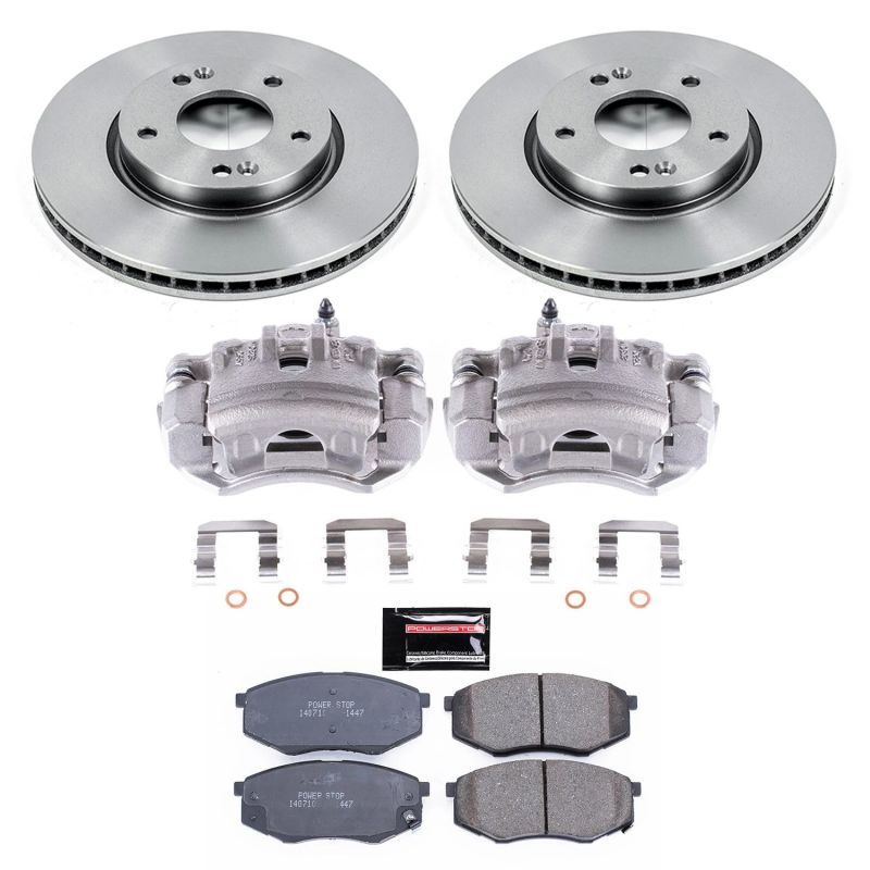 Power Stop 10-12 Hyundai Tucson Front Autospecialty Brake Kit w/Calipers Brake Kits - OE PowerStop