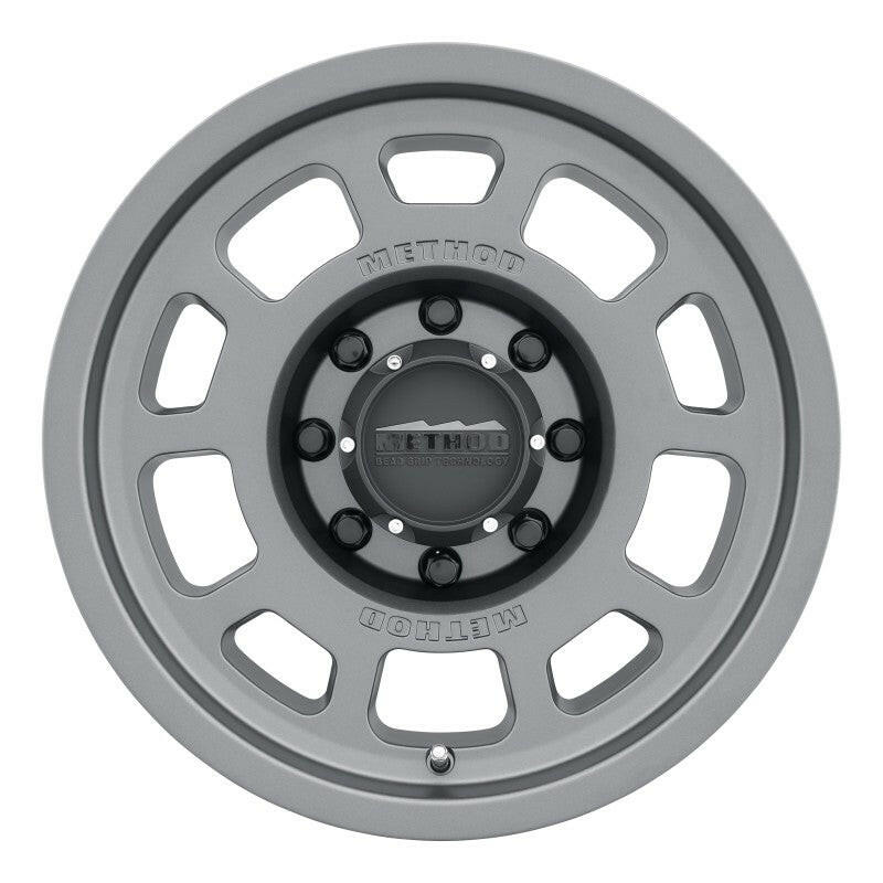 Method MR705 17x8.5 0mm Offset 8x170 130.81mm CB Titanium Wheel Wheels - Cast Method Wheels