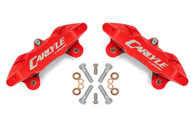BMR 14-19 Chevrolet Corvette / 10-15 Camaro Brake Calipers Only for 15in Conversion Kit - Red Brake Hardware BMR Suspension