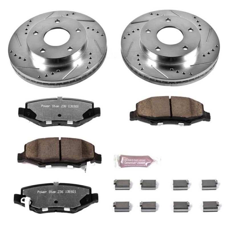 Power Stop 07-11 Dodge Nitro Rear Z36 Truck & Tow Brake Kit Brake Kits - Performance D&S PowerStop